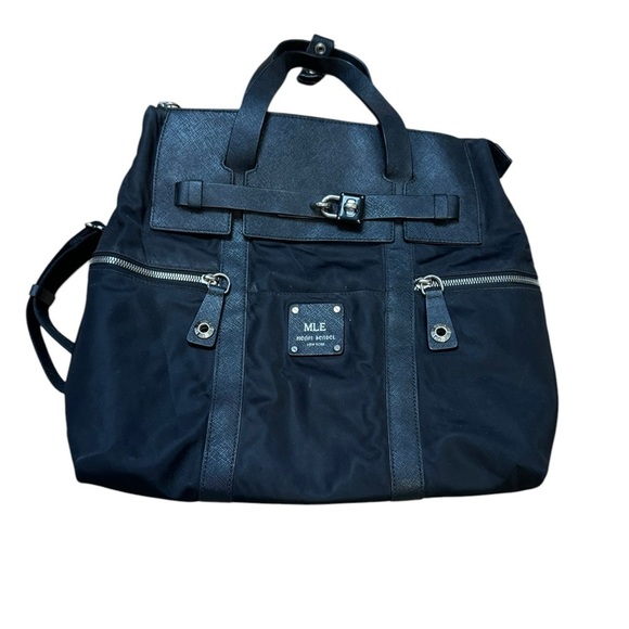 HENRI BENDEL Jetsetter Black Convertible Backpack - Picture 5 of 12